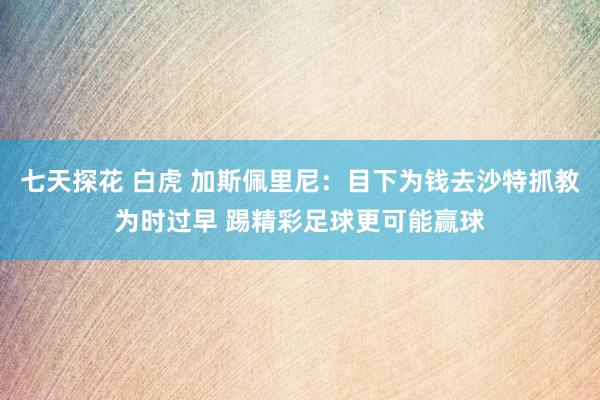 七天探花 白虎 加斯佩里尼：目下为钱去沙特抓教为时过早 踢精彩足球更可能赢球